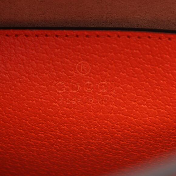 Gucci Diana GG Supreme Handbag Canvas Leather Beige Tan Red - Picture 4 of 5